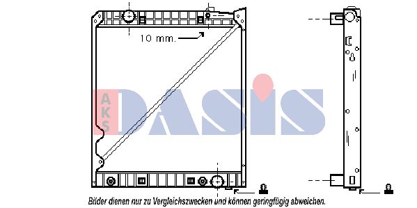 AKS DASIS Radiators, Motora dzesēšanas sistēma 134300N